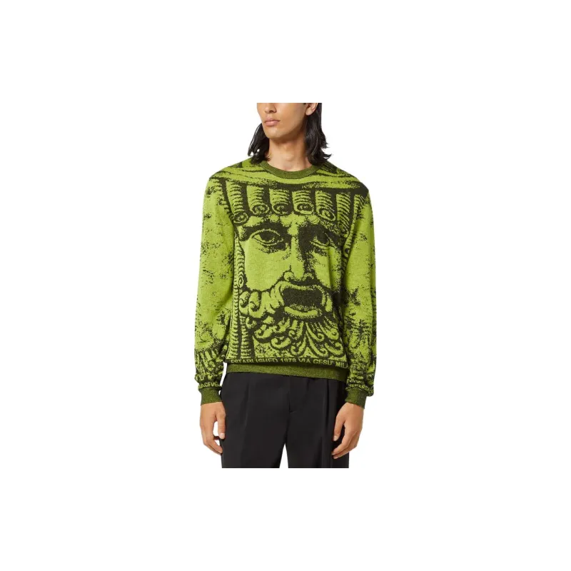 VERSACE Sweaters Men Green-2