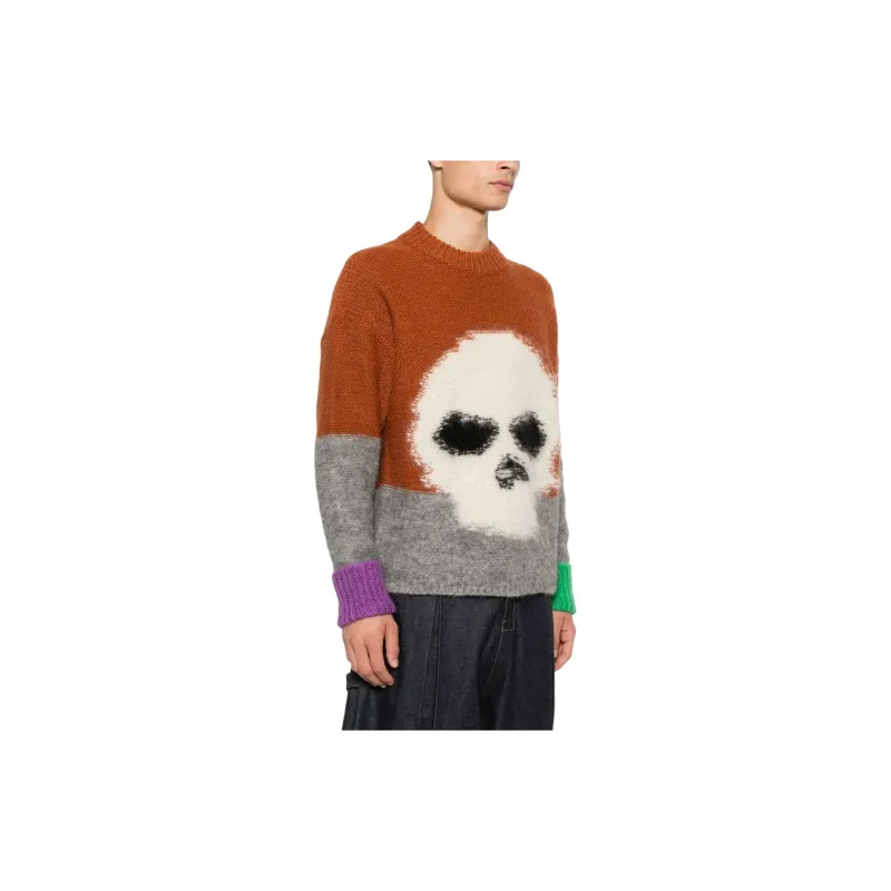 ERL Skull Intarsia knit Sweater-2