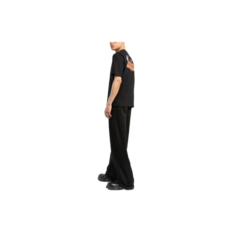 OFF WHITE Neen Graffiti Ow Logo T Shirt-4