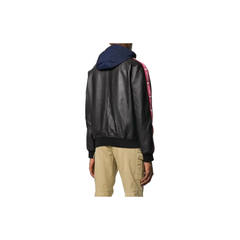 DSQUARED 2 Leather Jacket Men's Black-2