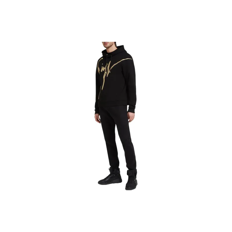 Giuseppe Zanotti Embroidered logo Cotton Hoodie-1