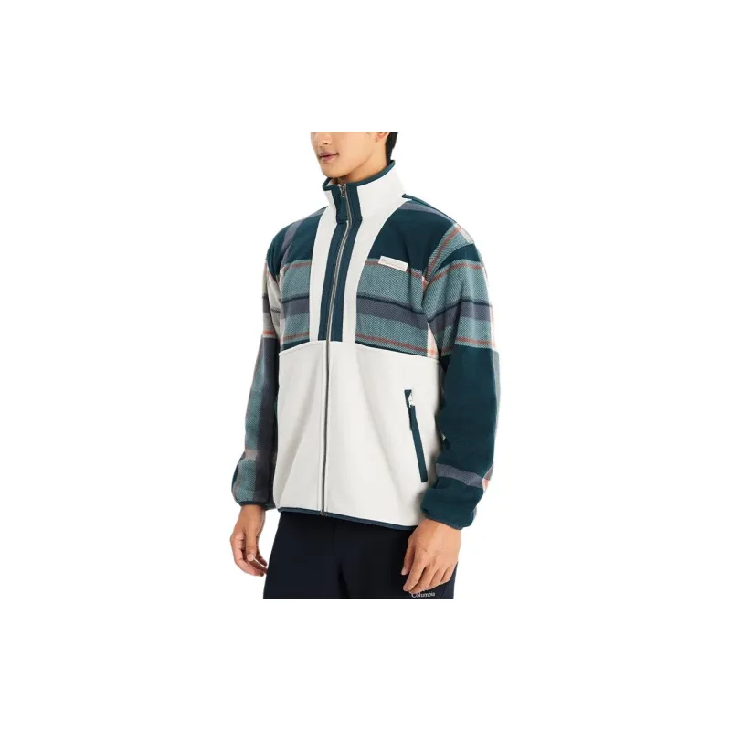 Columbia Velvet Jackets Men Peacock Green-4