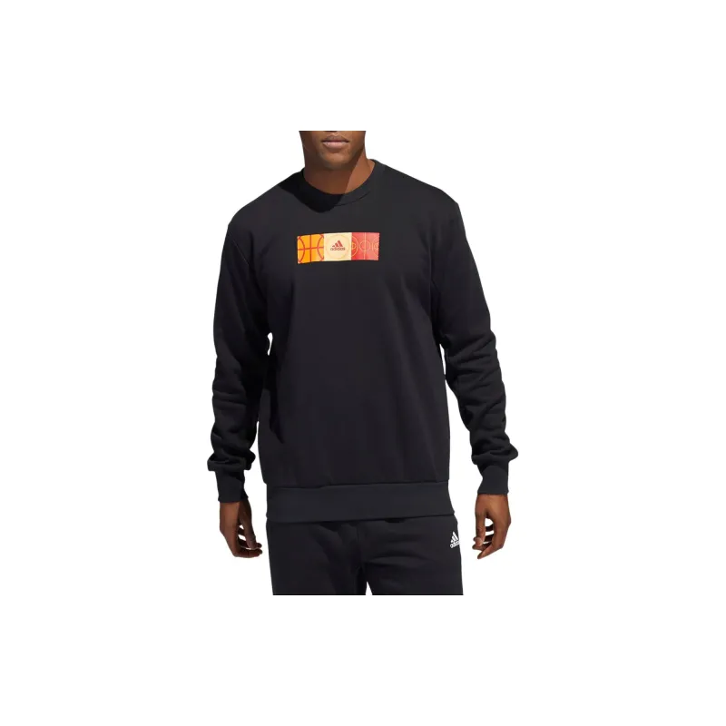 Adidas Mic Gfx Crew Sweatshirt Men's Black-3