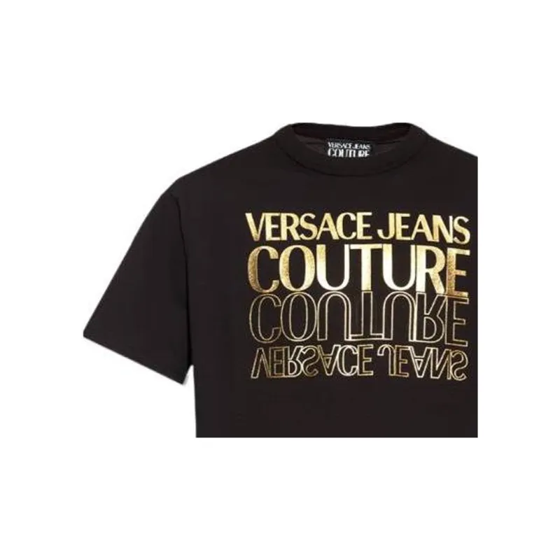 VERSACE JEANS Logo Printed Crewneck T Shirt-4