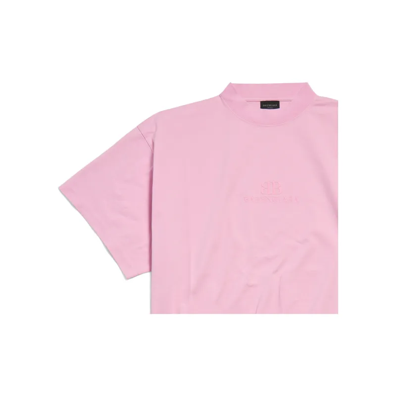 Balenciaga Bb Icon Frayed Edge T-Shirt-2