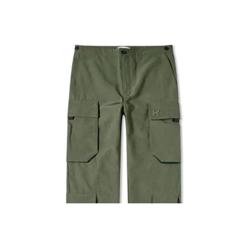 KENZO Casual Pants Men Green-5