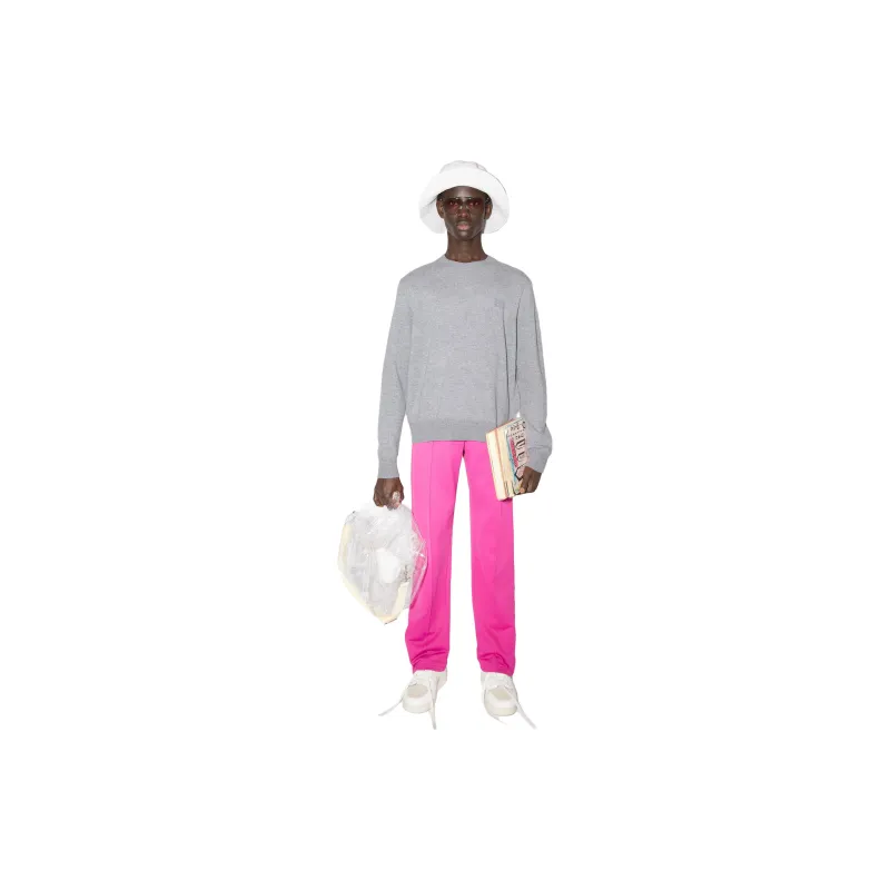 Acne Studios Face Logo Patch Crewneck Sweater-3