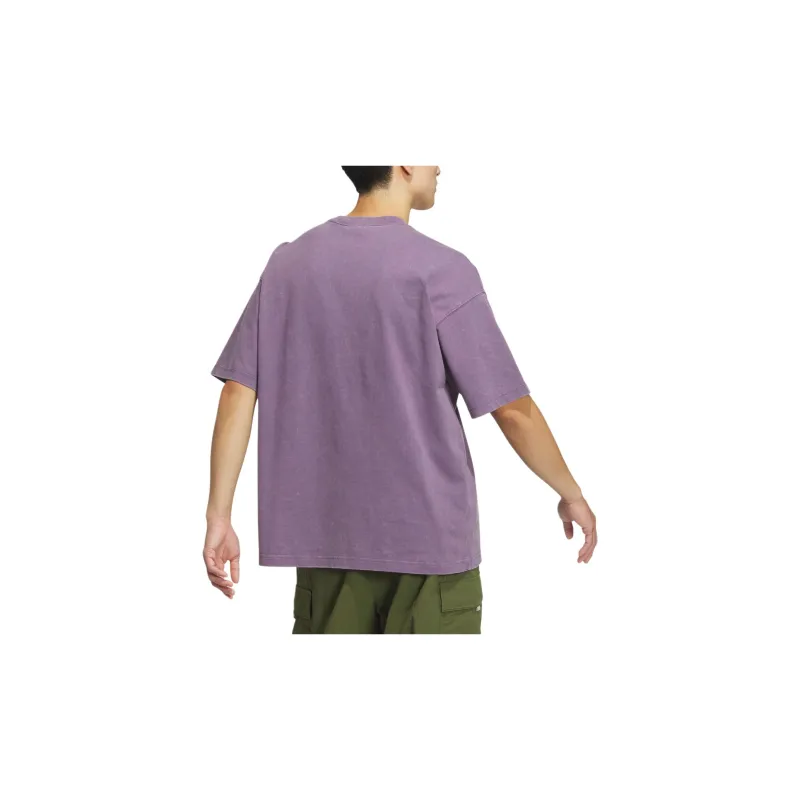 Adidas Originals WASHED SHORT SLEEVE T SHIRT T Shirt Men's Purple-3