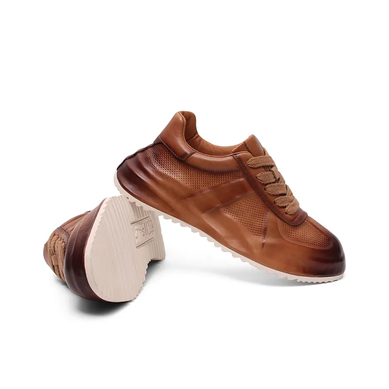 Daying Slip Resistant, Abrasion Resistant, Breathable, Height Increasing Low Top Chunky Sneakers Men's-3