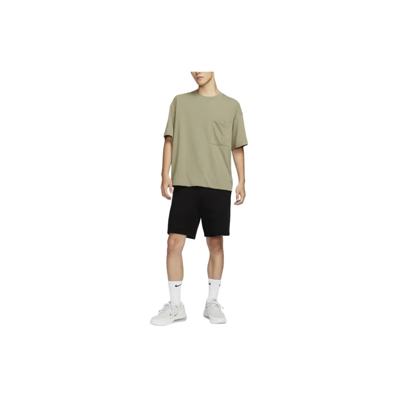 Nike T Shirts Men Olive Green-2