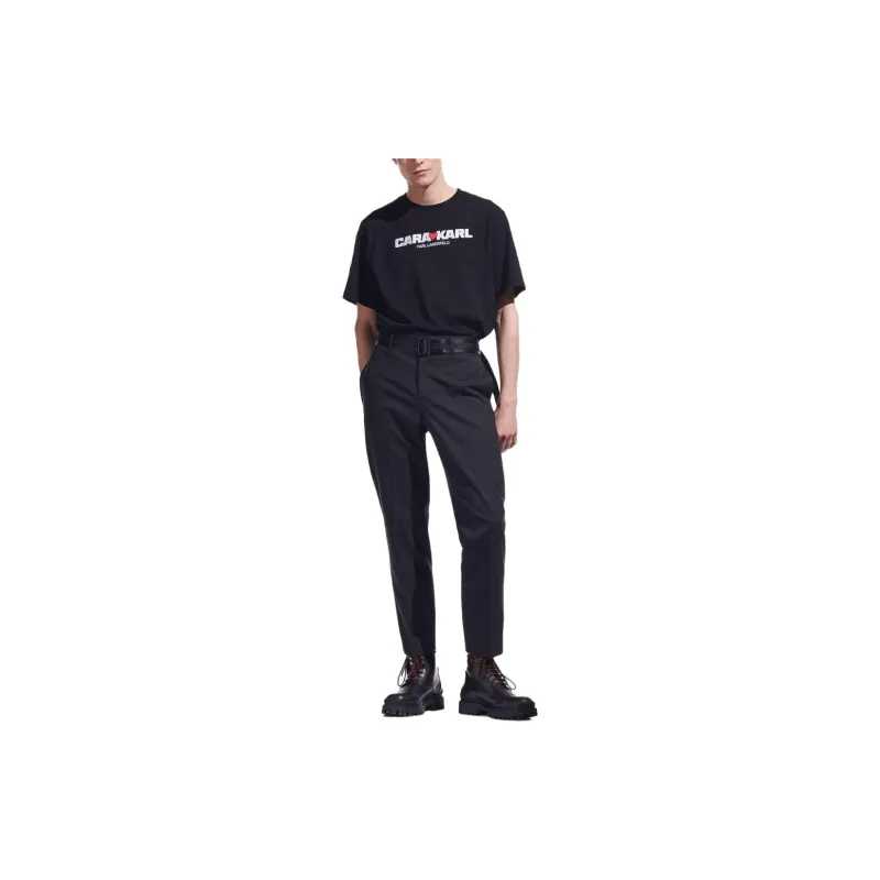 KARL LAGERFELD x Cara Delevingne Casual Pants Men's Navy-1