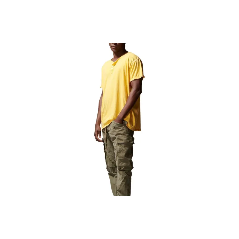 GREG LAUREN FW23 T-Shirt Men's Yellow-3