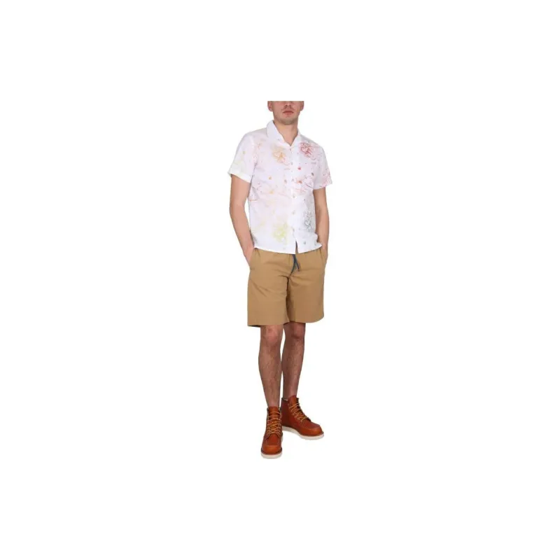 PS By Paul Smith Logo Patch Drawstring Deck Shorts-6
