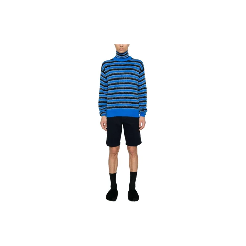MARNI Striped Roll Neck Knitted Jumper-1