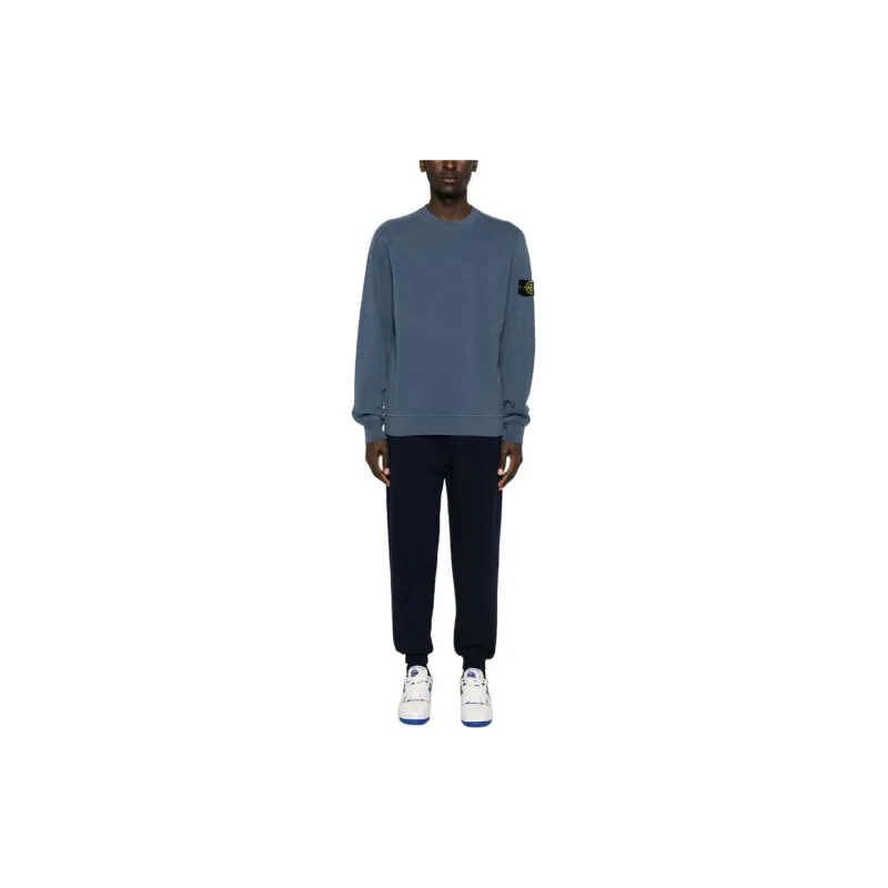 STONE ISLAND Logo Patch Crewneck Sweatshirt-2