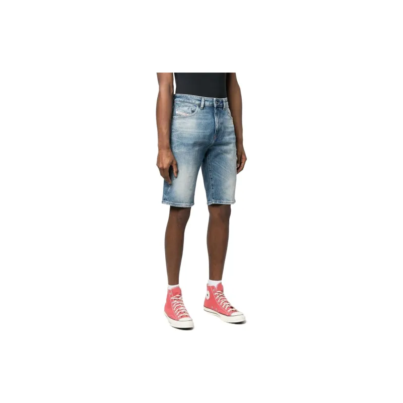 DIESEL Denim Shorts Men Light Blue-3