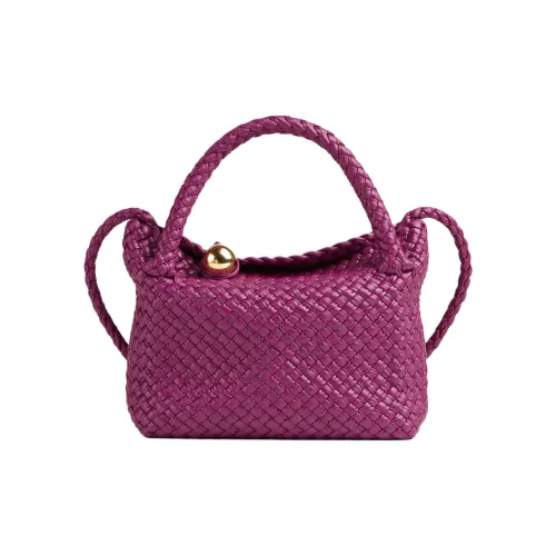 Bottega Veneta Calfskin Handbag Shoulder Bag Crossbody Bag Mini Women's Beet Root