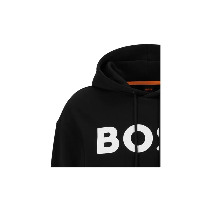 HUGO BOSS Logo print Cotton Hoodie-4