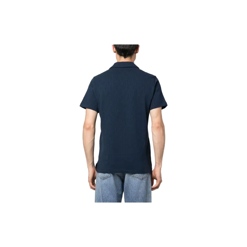 FENDI Button Detailed Short Sleeved Polo Shirt-2