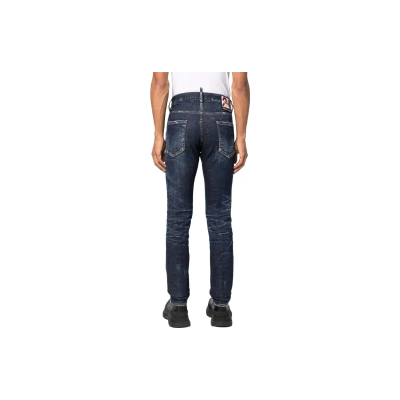 DSQUARED 2 Logo patch Slim cut Jeans-3