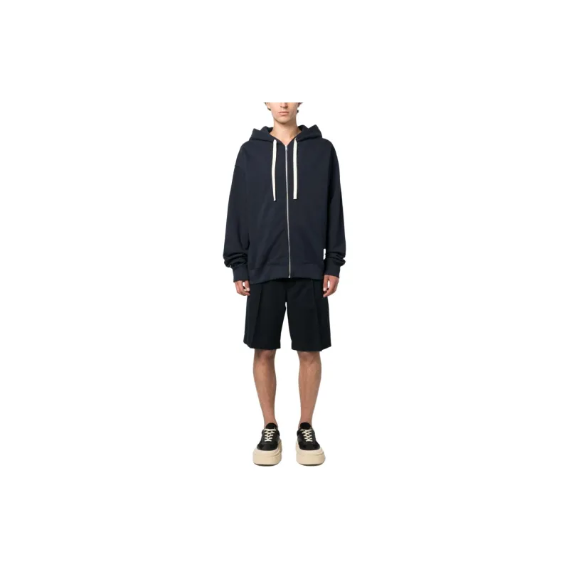 JIL SANDER + Zipped Drawstring Hoodie-2