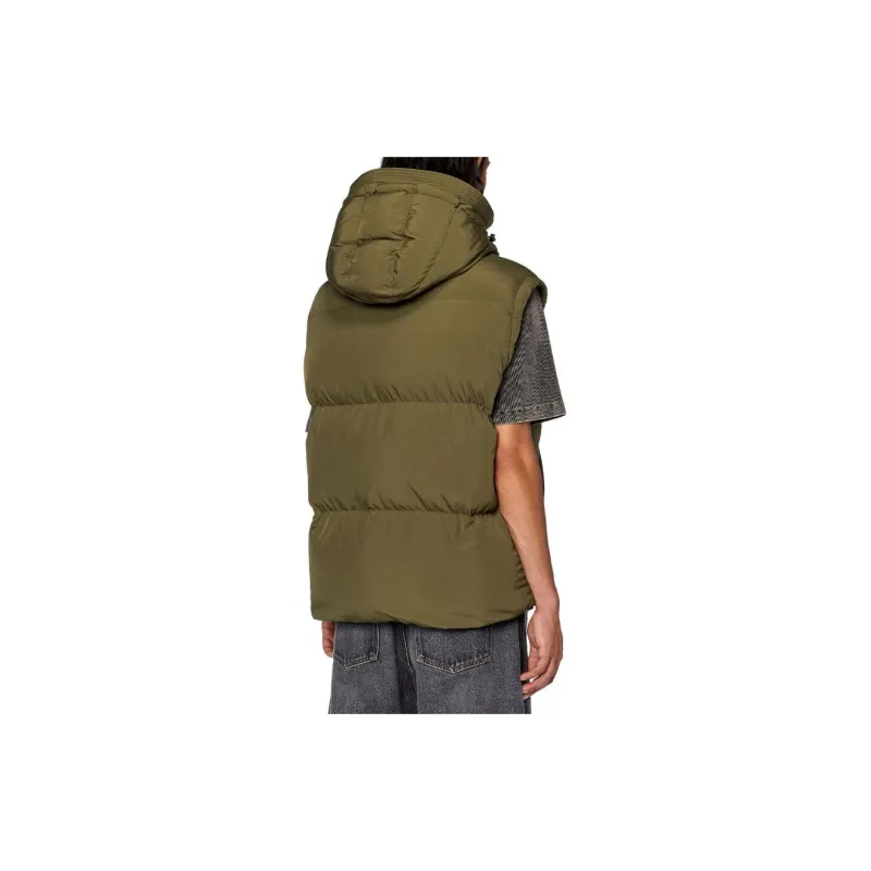 DIESEL Vests Men Olive Green-2