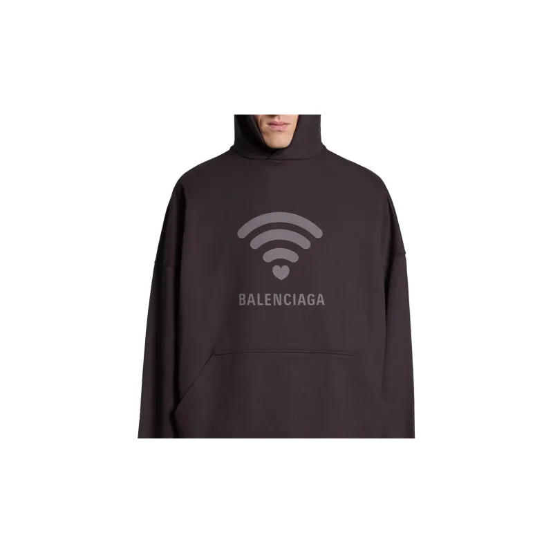 Balenciaga SS24 LO_VE Sweatshirt Loose Fit Style Unisex Black-5