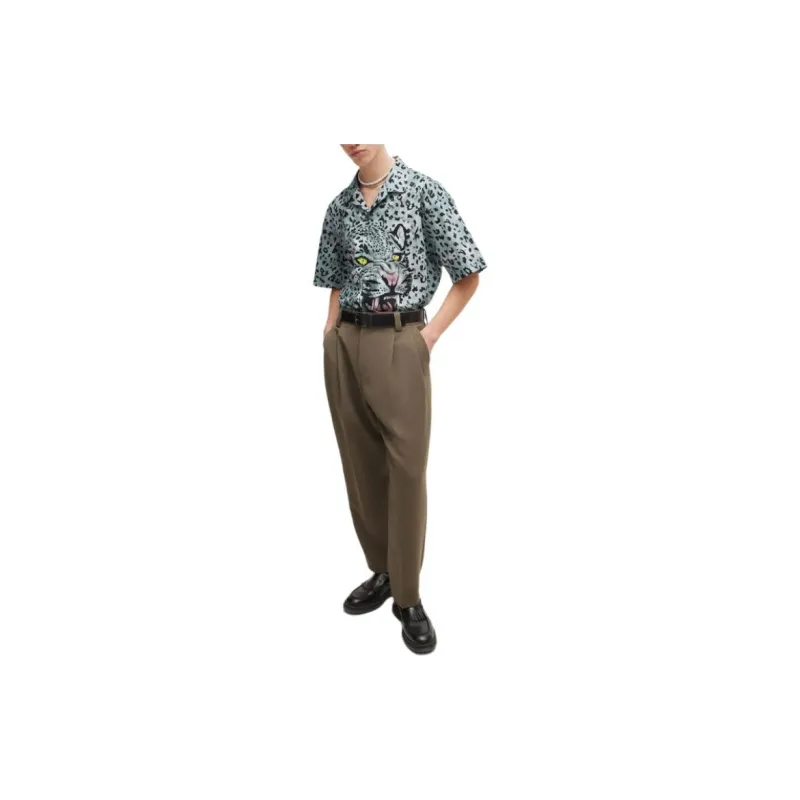 HUGO BOSS Animal print Short sleeve Shirt-1
