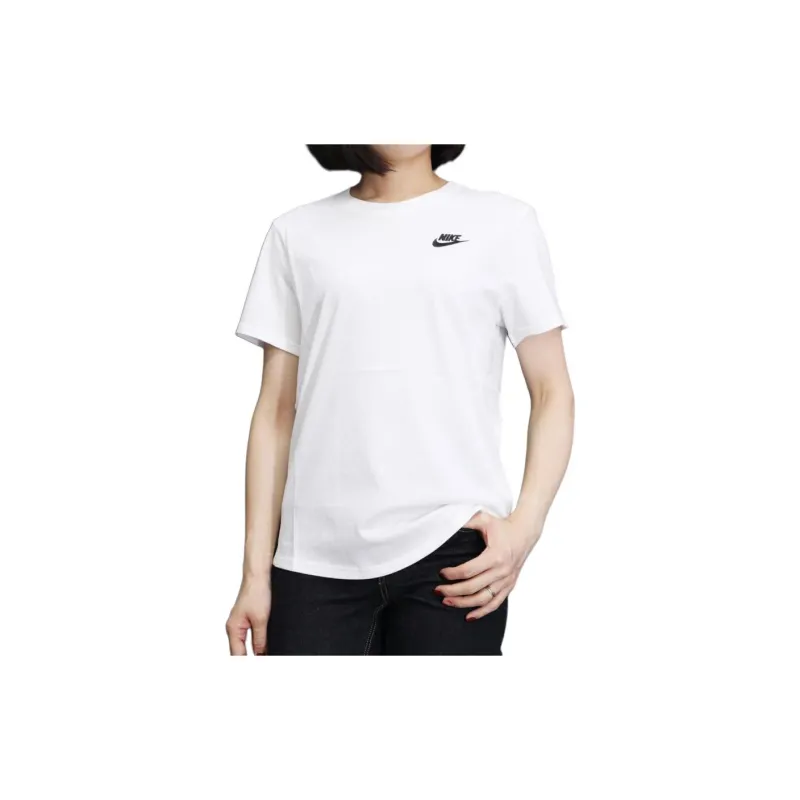 Nike Drop Shoulder Sleeve T Shirt Women's White-2