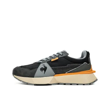 Le Coq Sportif Abrasion Resistant Low Top Casual Shoes Unisex Black Gray