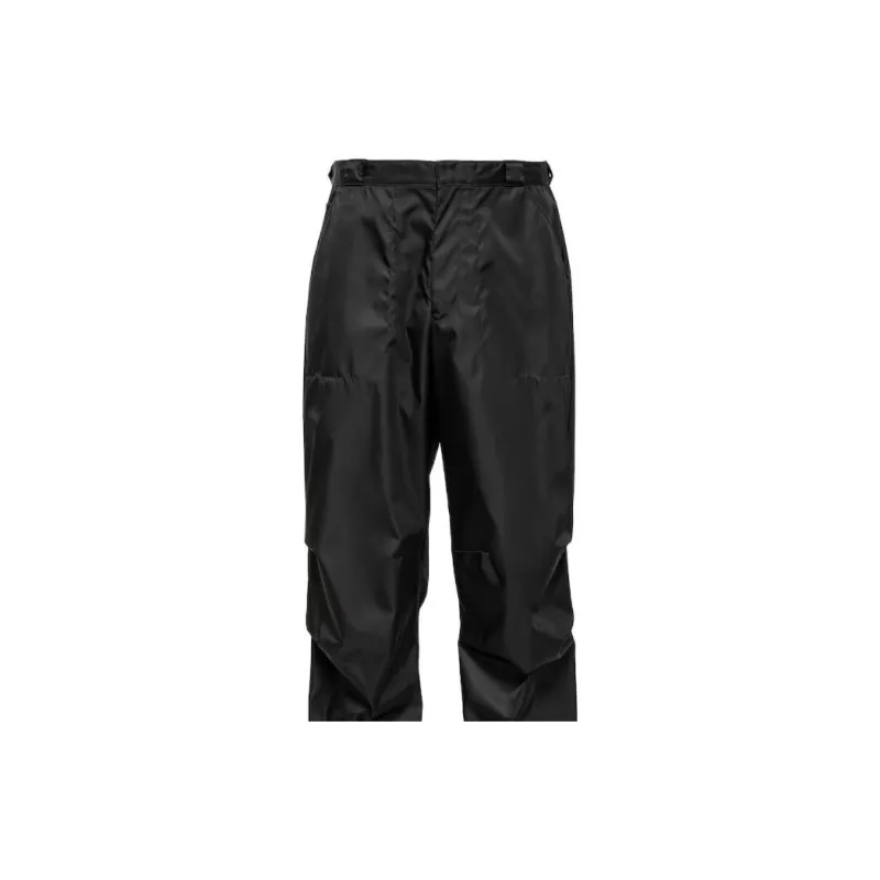 PRADA Re Nylon Casual Pants Men's Black-3