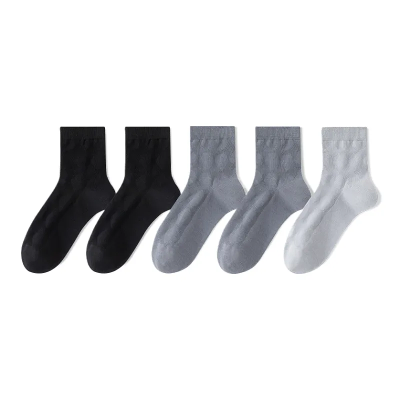 Lan Miao Mid Calf Socks Men's 5 Pack-4