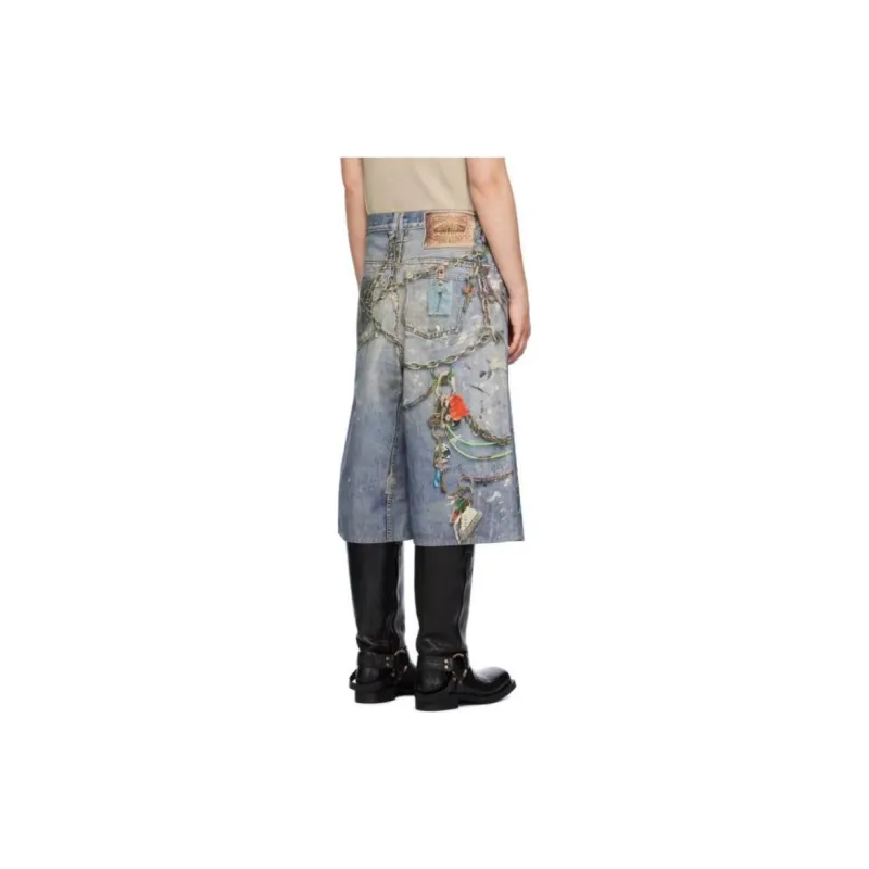 Acne Studios Denim Shorts Women's Blue-2