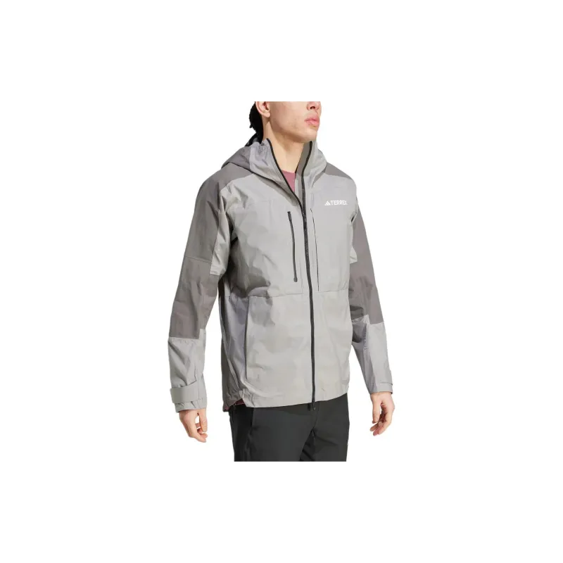 Adidas TERREX XPLORIC RAIN.RDY Jackets Coats Unisex Miracle Silver/Miracle Beige-3
