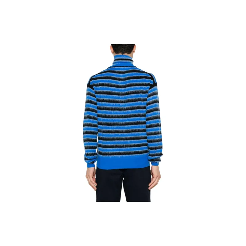 MARNI Striped Roll Neck Knitted Jumper-2
