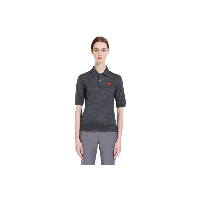 CDG Play Sweater Unisex Medium Gray-2