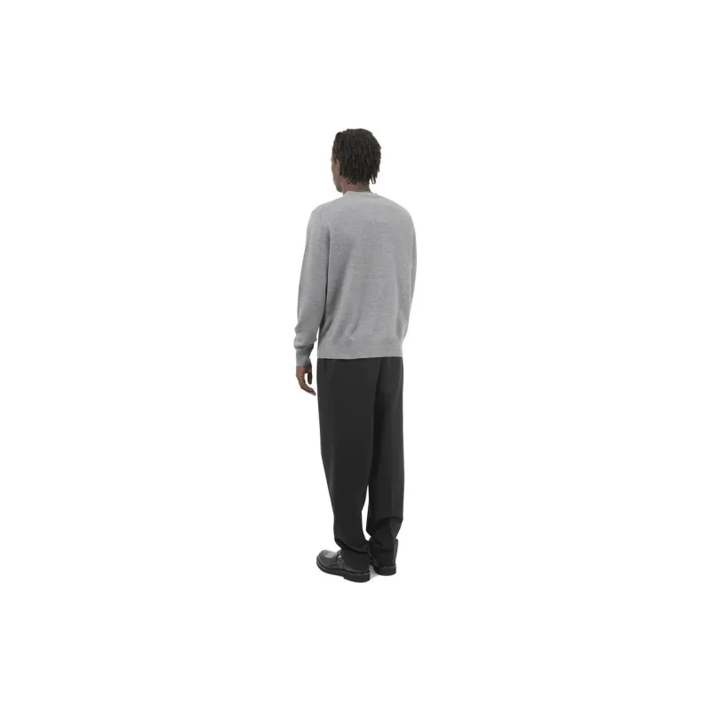 Acne Studios Face Logo Patch Crewneck Sweater-5