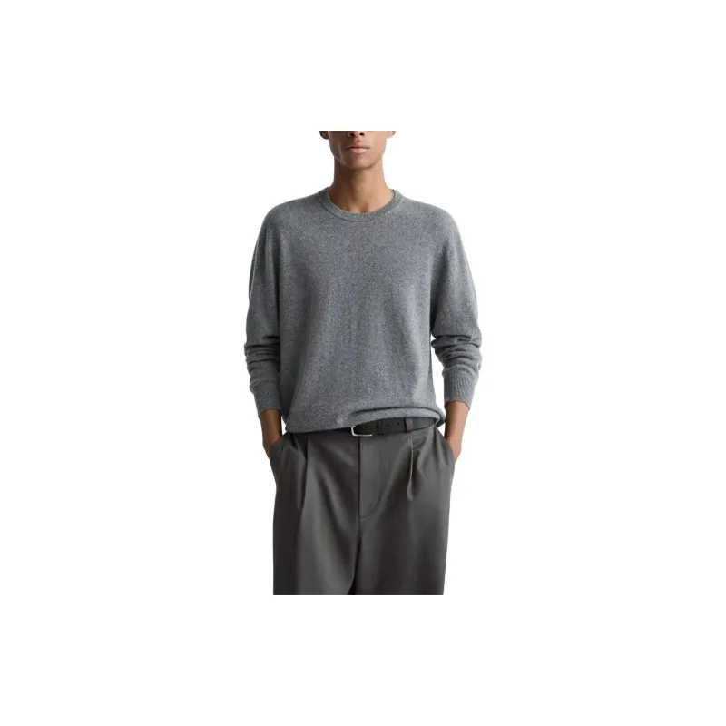 ZARA Cashmere Sweater Men's Zebra Print Gray-2