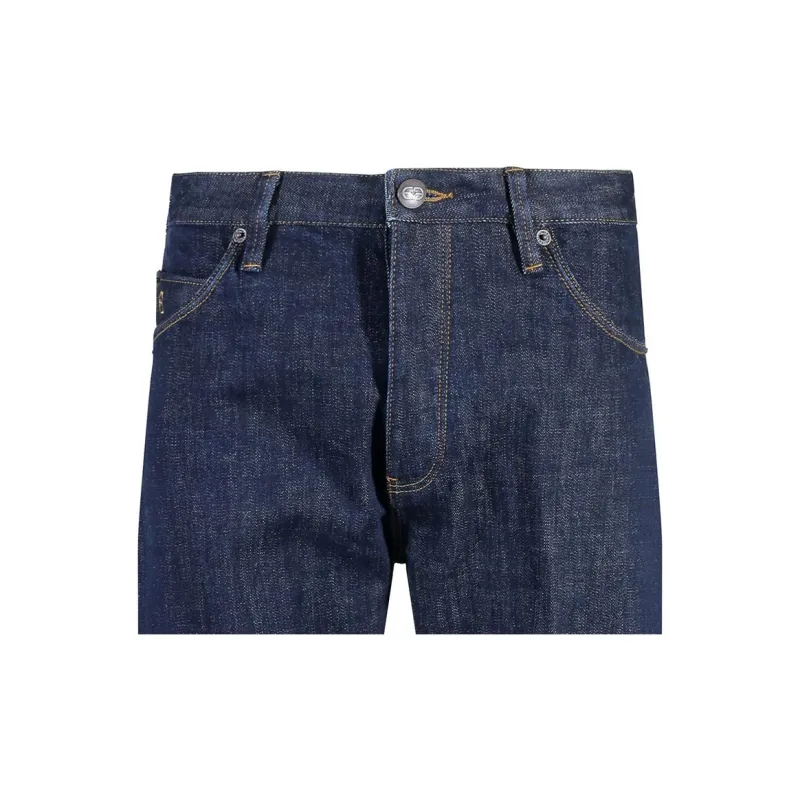 EMPORIO ARMANI SS24 Jeans Men's Dark Denim Blue Color-5