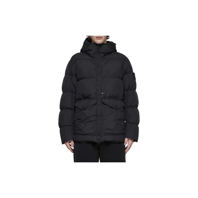 STONE ISLAND Hooded Puffer Jacket-3