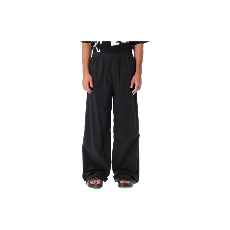 OFF WHITE High Waist Wide Leg Trousers-2