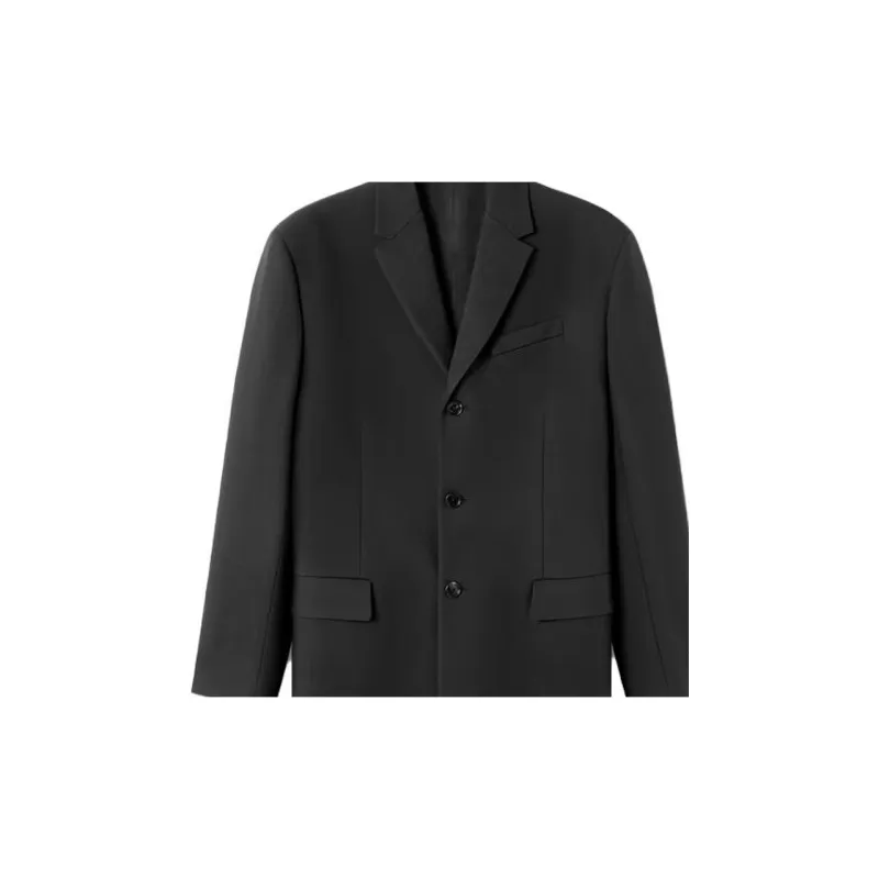 VERSACE Button Up Tailored Long Coat-5