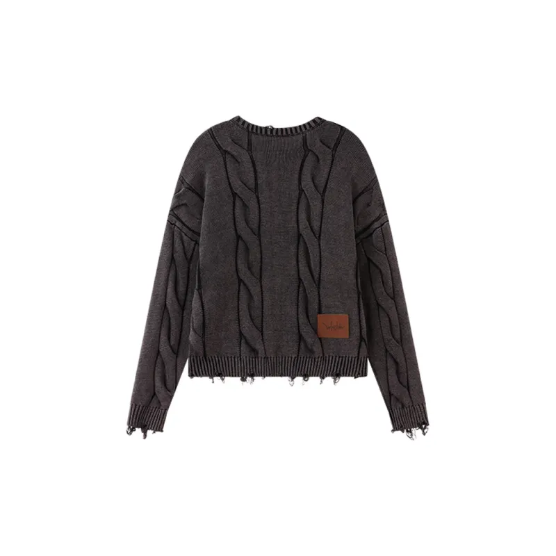 LOVE ME LATER American Vintage Twill Knitwear Autumn Unisex-1
