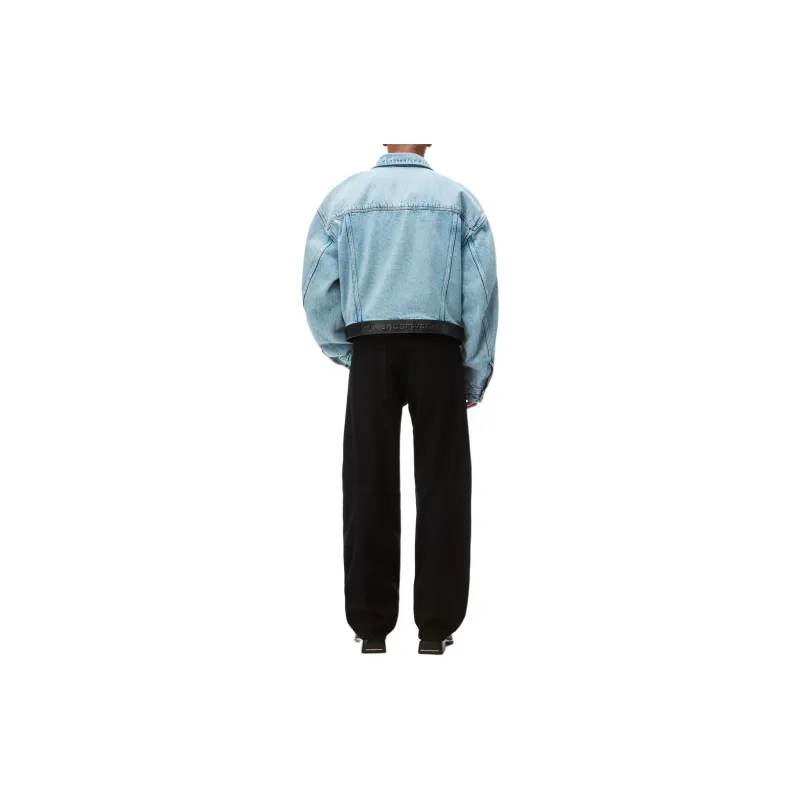 Alexander Wang SS24 Denim Jacket Men's Light Blue-2