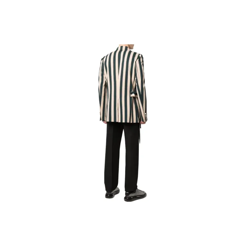 BALMAIN Striped Wrap Blazer-2