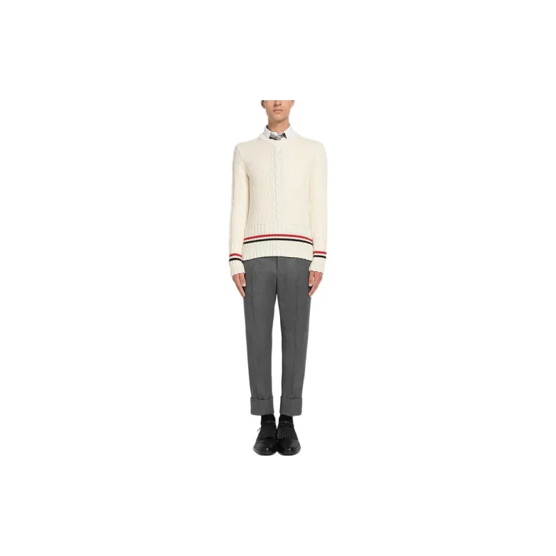 THOM BROWNE Sweaters Men White-2