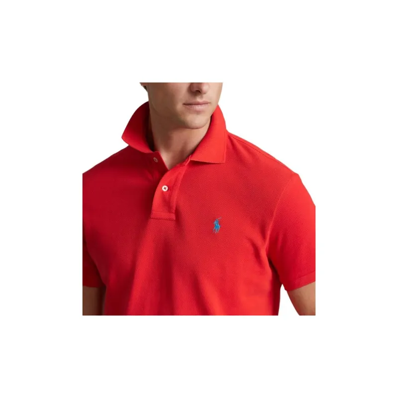 Polo Ralph Lauren SS24 Polo Shirt Men's Rose Red-4