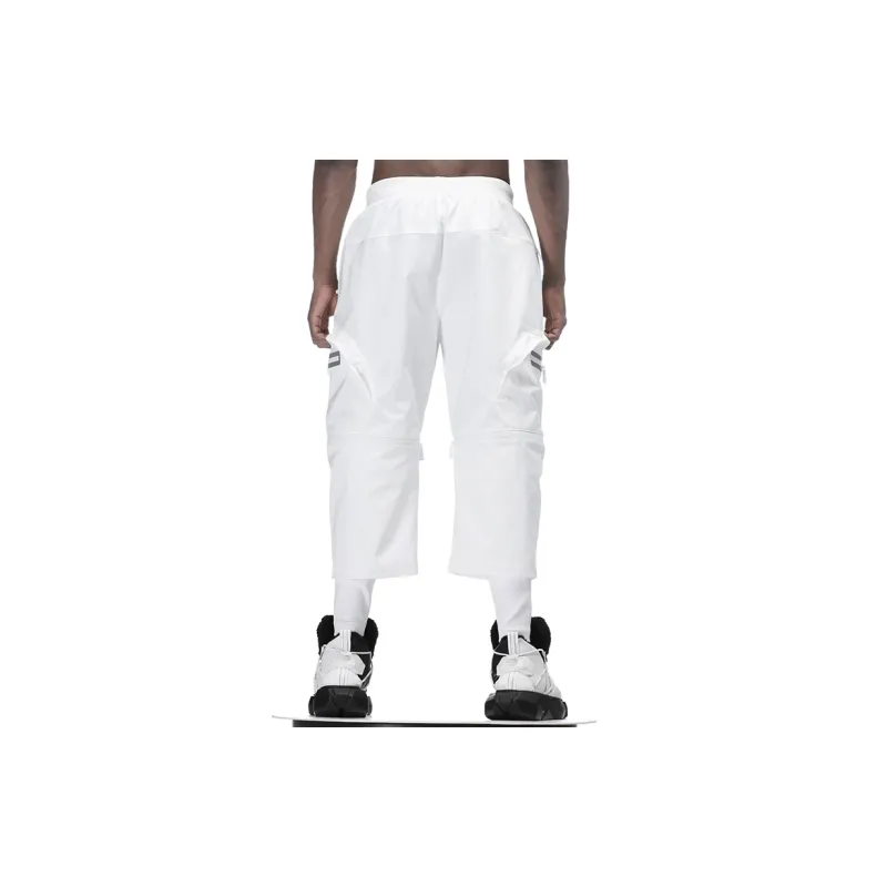 NORVINCY Western Outdoor Cycling Knitted Sweatpants Unisex White-6