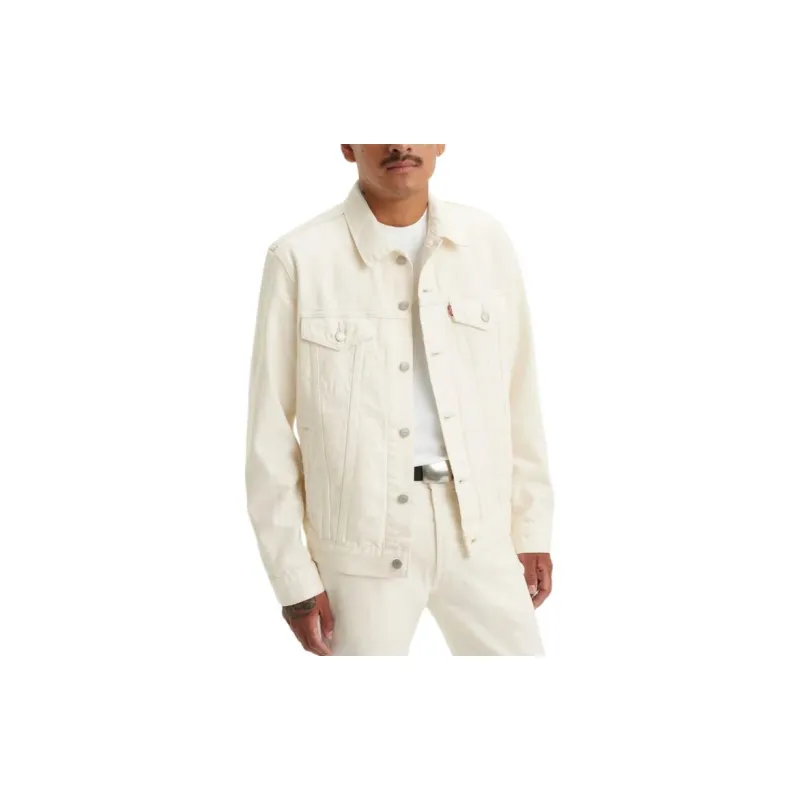 Levi's Trucker Jacket Jackets Coats Men's White-3
