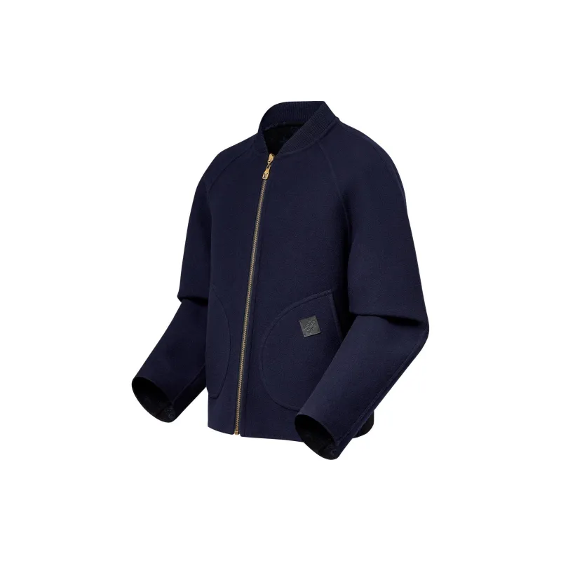 LOUIS VUITTON Double Face Wool Reversible Blouson-4